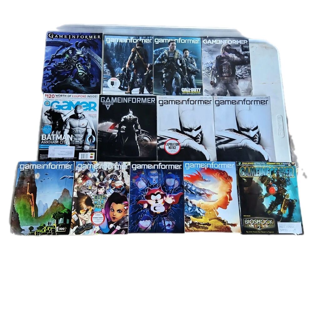 Game Informer Magazine Lot Batman Arkham Minecraft BioShock COD Days Gone